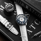 Everglade Alligator Pattern FKM Rubber Strap - Ivory White