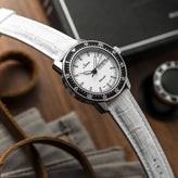 Everglade Alligator Pattern FKM Rubber Strap - Ivory White