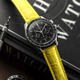 Everglade Alligator Pattern FKM Rubber Strap - Saffron Yellow