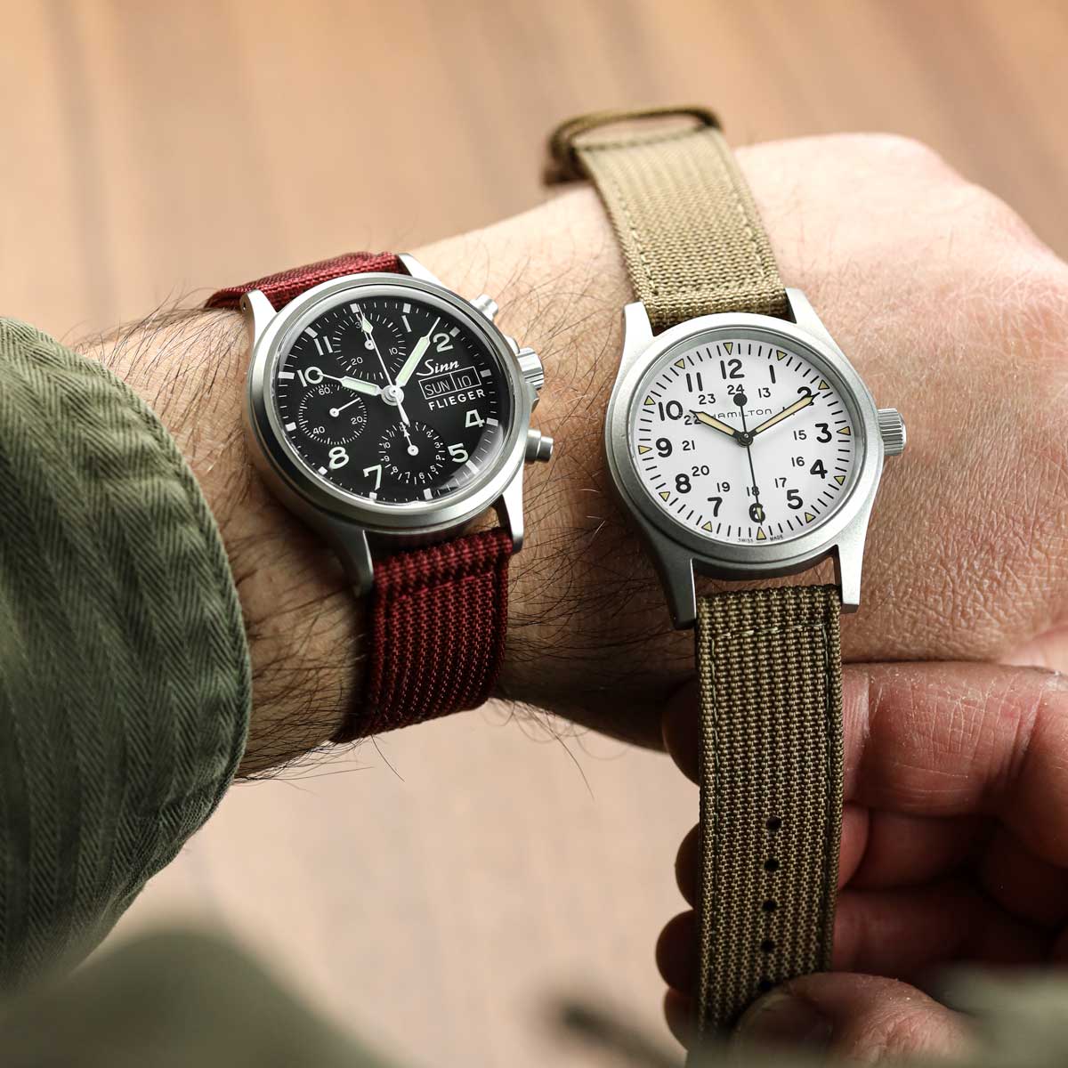 RidgeFlex Two-Piece Military Nylon Watch Strap range