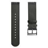 RidgeFlex Two-Piece Military Nylon Watch Strap - Dark Grey