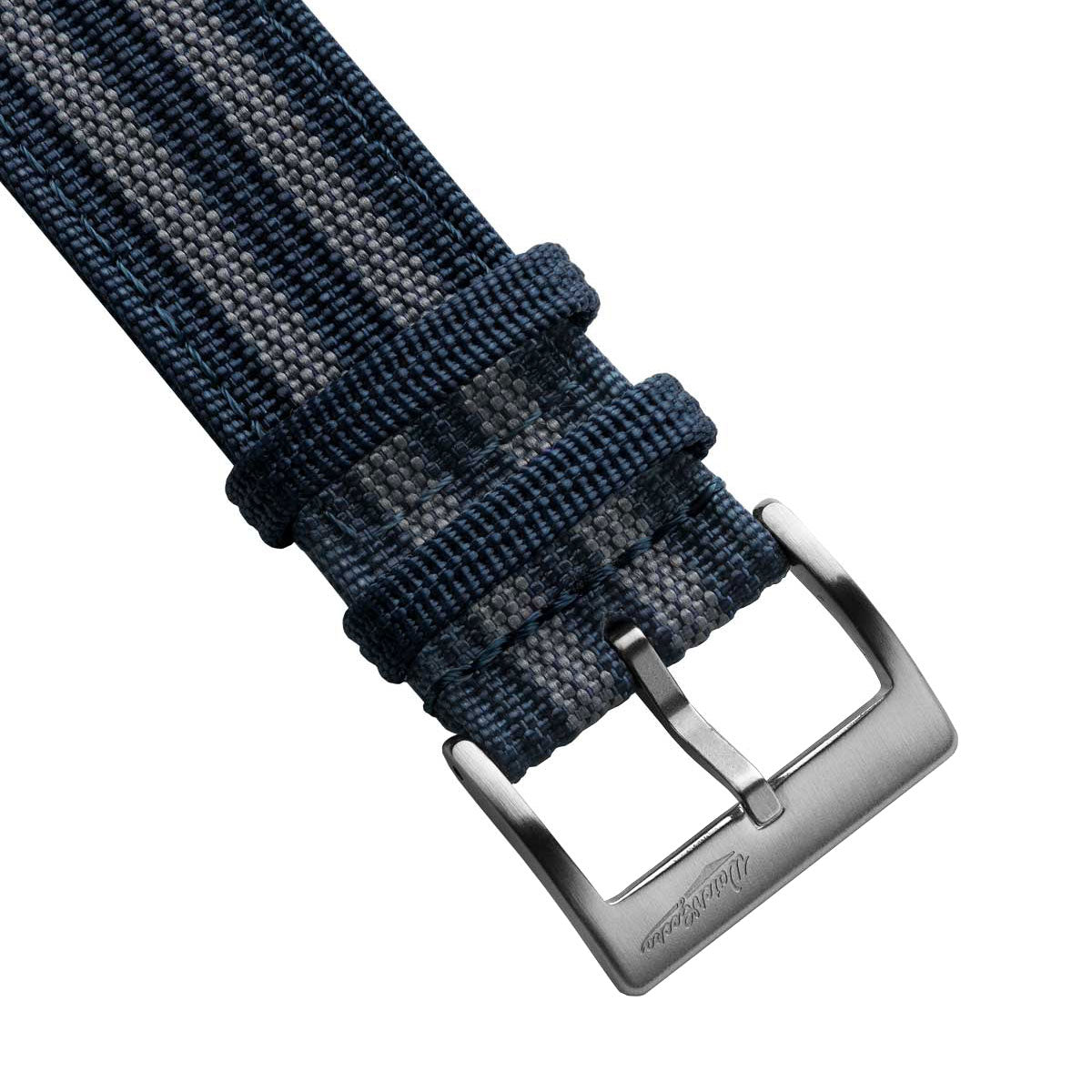 RidgeFlex Two-Piece Military Nylon Watch Strap - Navy Bond