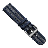 RidgeFlex Two-Piece Military Nylon Watch Strap - Navy Bond