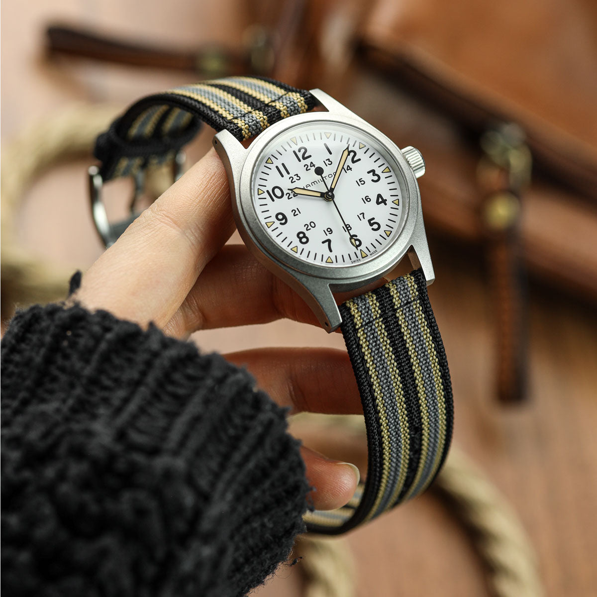 RidgeFlex Two-Piece Military Nylon Watch Strap - NTTD Bond