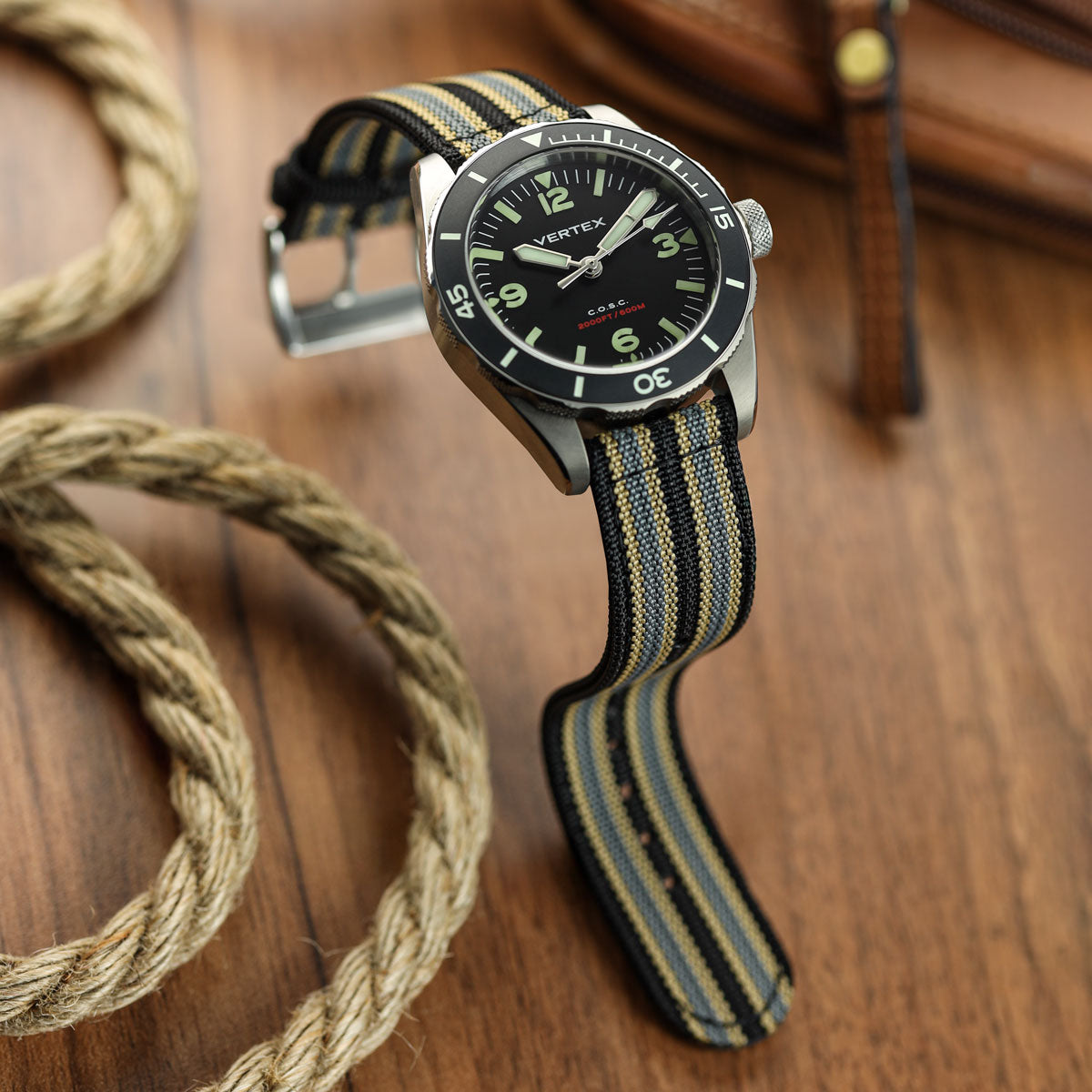 RidgeFlex Two-Piece Military Nylon Watch Strap - NTTD Bond