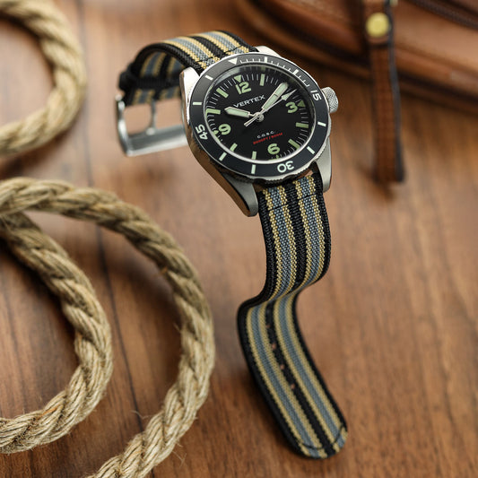 RidgeFlex Two-Piece Military Nylon Watch Strap - NTTD Bond