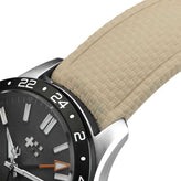 HydraWeave CTS Curved End Rubber Deployant Watch Strap - Desert Sand