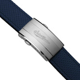 HydraWeave CTS Curved End Rubber Deployant Watch Strap - Ocean Blue