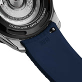 HydraWeave CTS Curved End Rubber Deployant Watch Strap - Ocean Blue