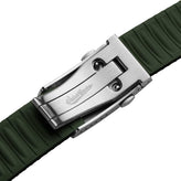 HydraWeave CTS Curved End Rubber Deployant Watch Strap - Forest Green