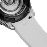 HydraWeave CTS Curved End Rubber Deployant Watch Strap - Coconut White