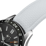 HydraWeave CTS Curved End Rubber Deployant Watch Strap - Coconut White