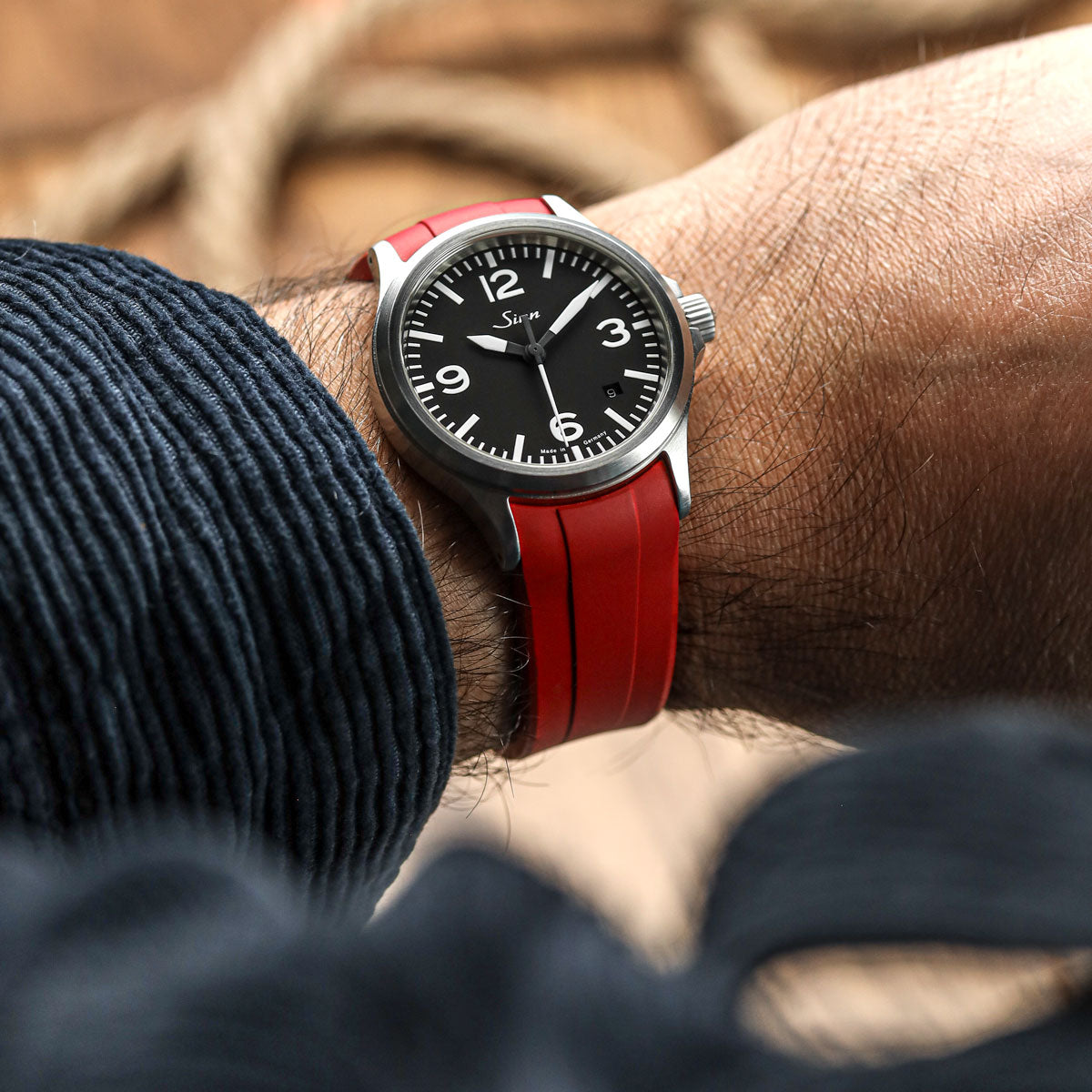 556 Nato Strap Sinn 556 Leather Silicone Strap Sinn 556 Leather