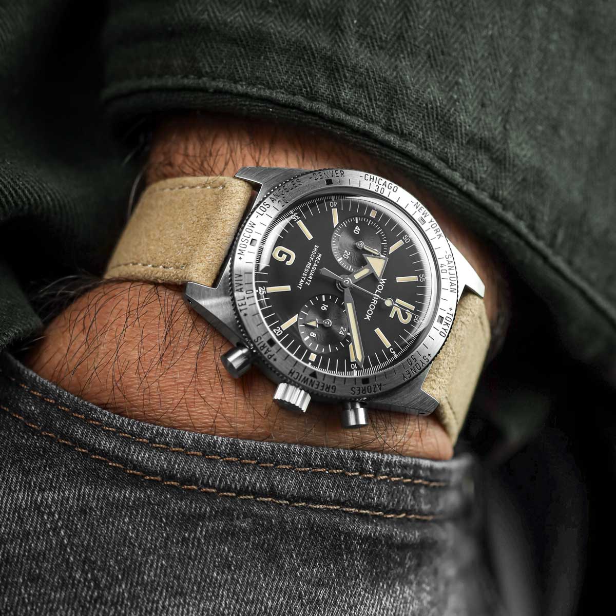 Sorrel Alcantara® Watch Strap - Truffle