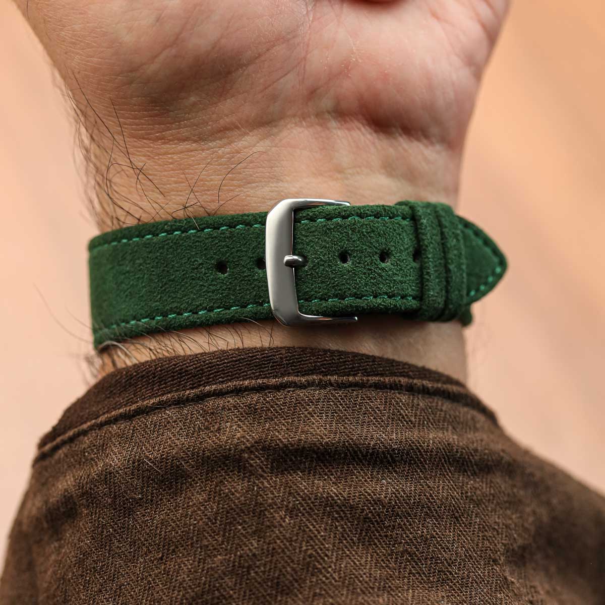 Sorrel Alcantara® Watch Strap - Moss