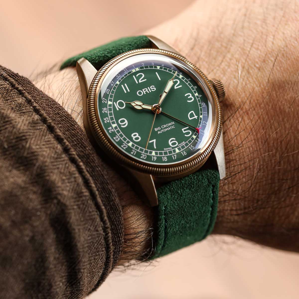 Sorrel Alcantara® Watch Strap - Moss