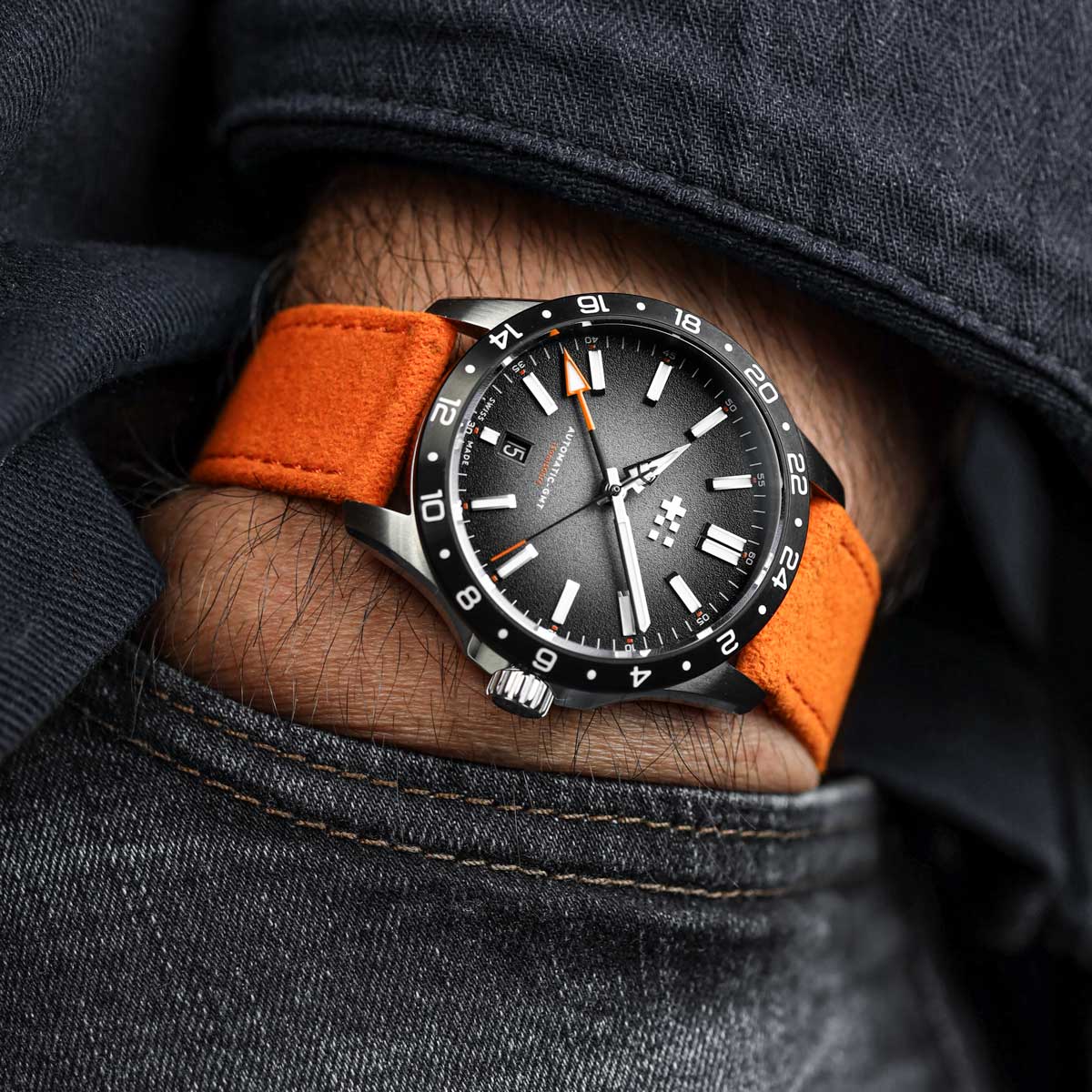 Sorrel Alcantara® Watch Strap - Pumpkin