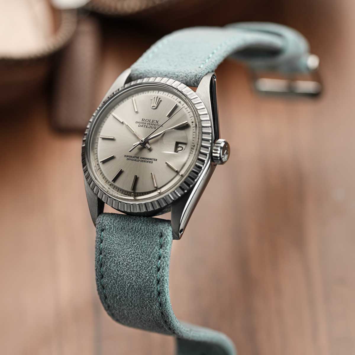 Sorrel Alcantara® Watch Strap - Sea Glass