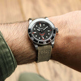 WatchGecko Two-Piece Canvas Watch Strap - Khaki