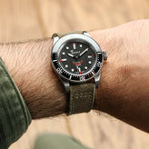 WatchGecko Two-Piece Canvas Watch Strap - Brown