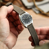 Handmade Two-Piece Canvas Watch Strap - Ranger Brown