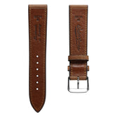 Handmade and Handstiched Leather Watch Strap - Cognac