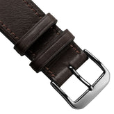 Handmade and Handstiched Leather Watch Strap - Mocha