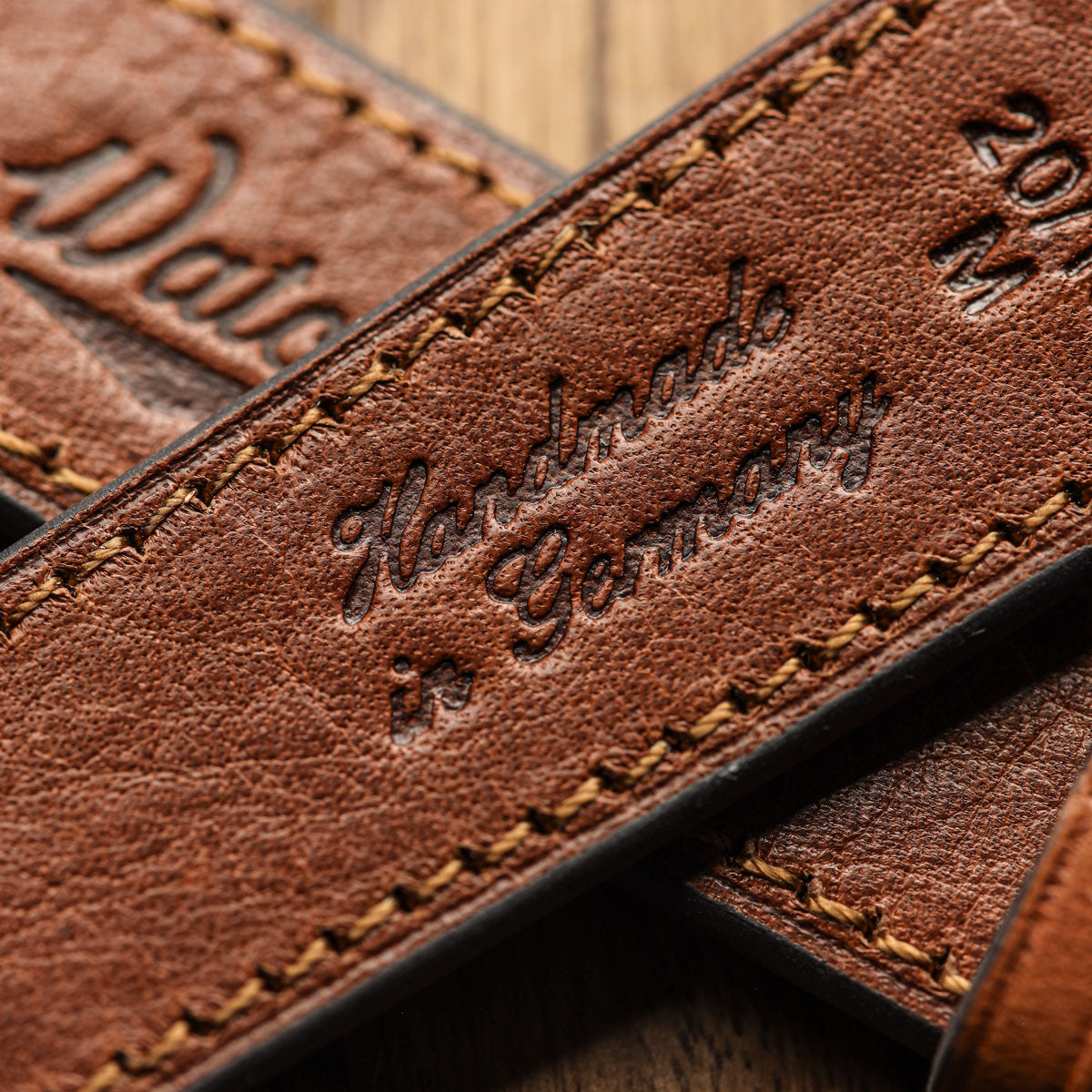 Handmade and Handstiched Leather Watch Strap - Mocha