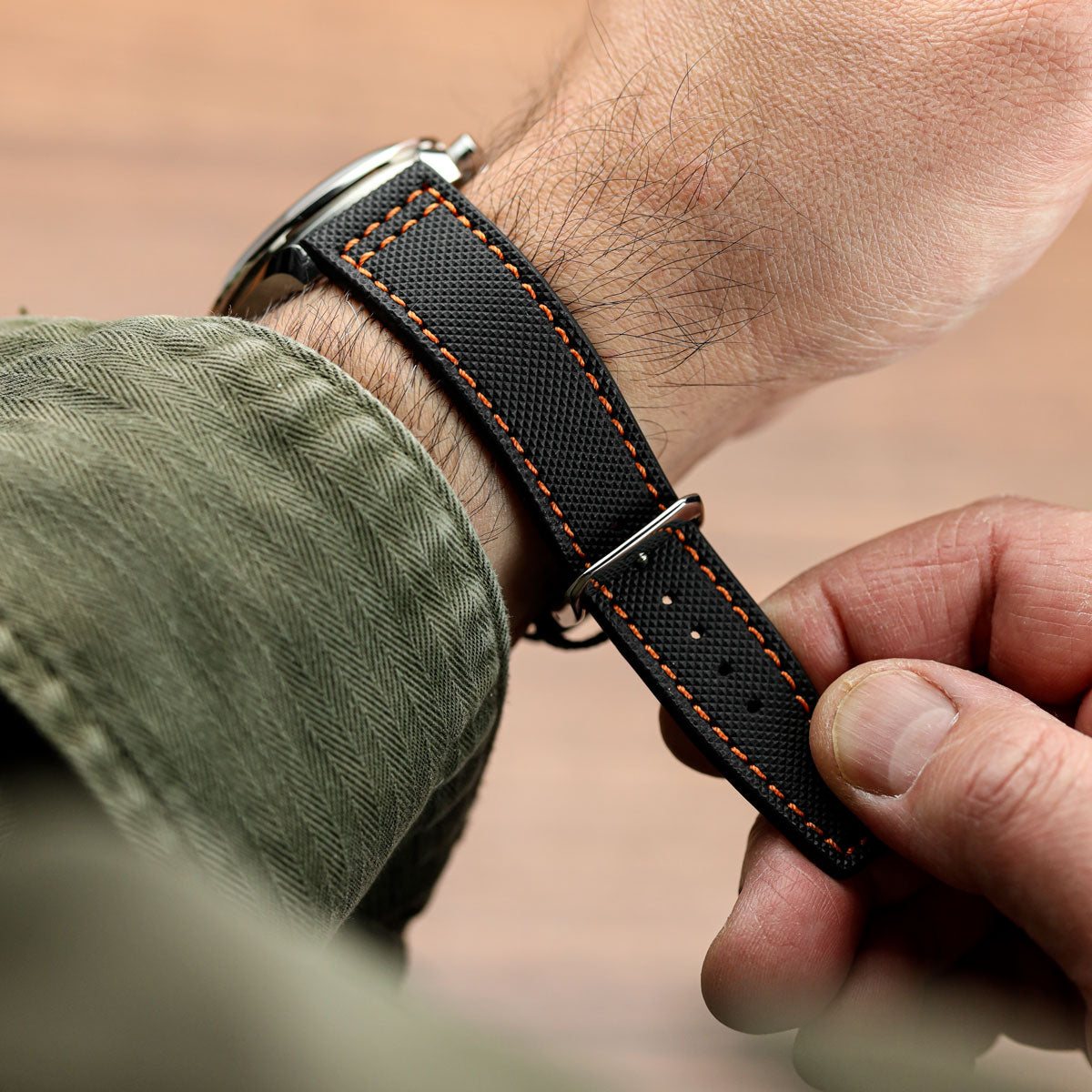 Forge Astico Leather Watch Strap - Ember