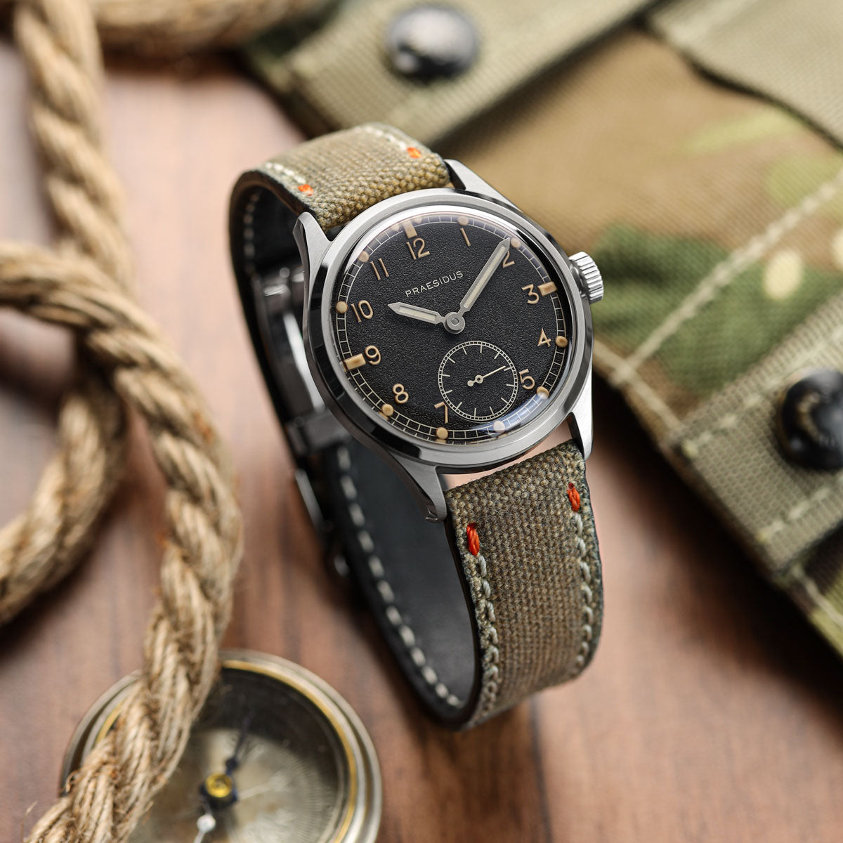 Vector-X1 Canvas Watch Strap Aircraft Buckle - Desert Tan