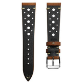 Cortez Vintage Racing Genuine Leather Watch Strap - Mahogany
