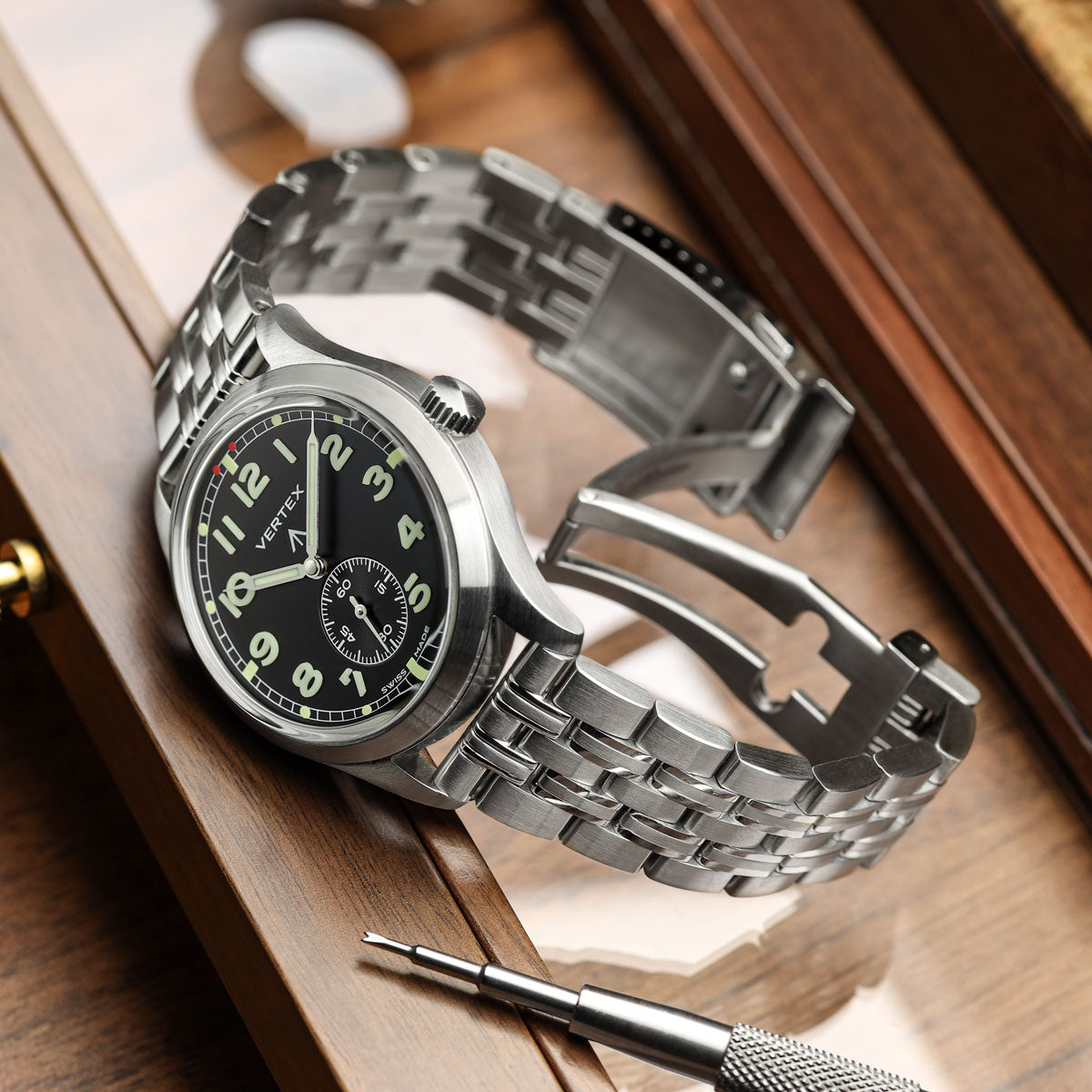 Seabrook Solid Stainless Steel Metal Bracelet Watch Strap