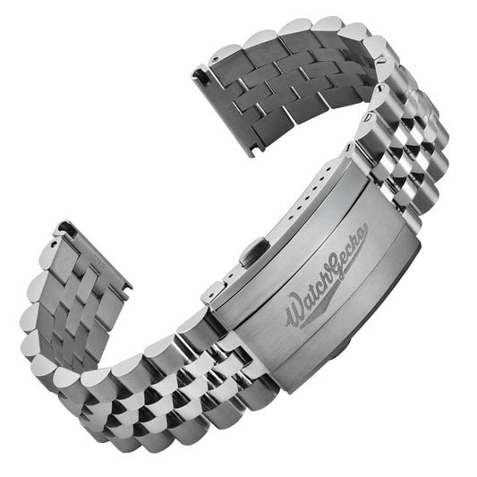 Warrington Stainless Steel Watch Braelet - Polished Centre Links
