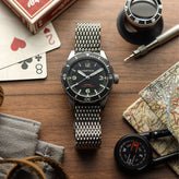 Genuine H Link Shark Mesh 316L Stainless Watch Bracelet - Polished