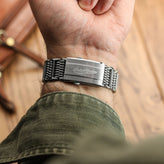 Genuine H Link Shark Mesh 316L Stainless Watch Bracelet - Polished