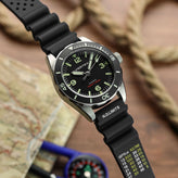 Abyss ProDive PU Rubber Watch Strap - Black