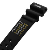 Abyss ProDive PU Rubber Watch Strap - Black