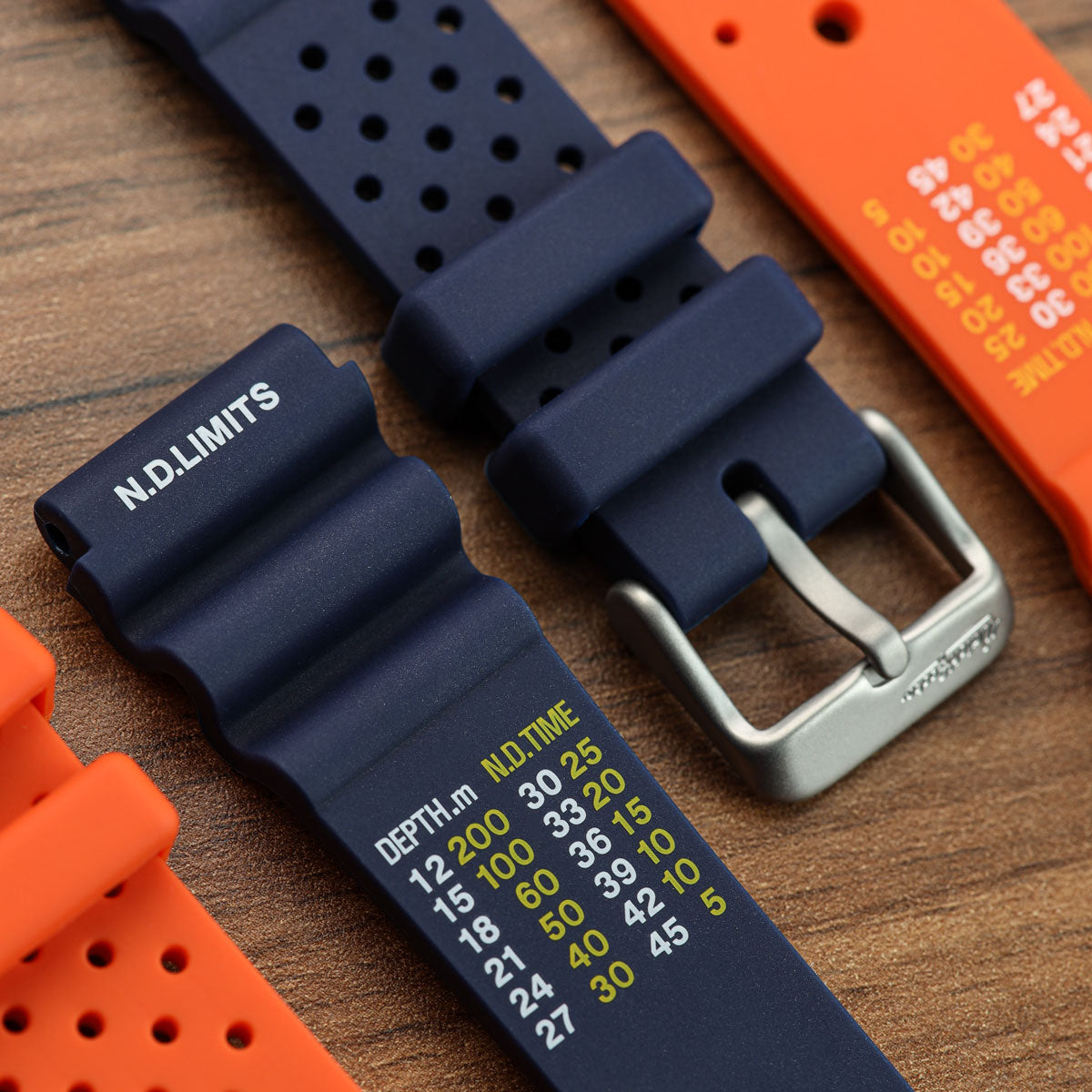 Abyss ProDive PU Rubber Watch Strap - Blue