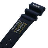 Abyss ProDive PU Rubber Watch Strap - Blue