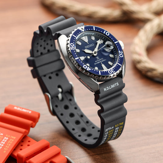Abyss ProDive PU Rubber Watch Strap - Grey