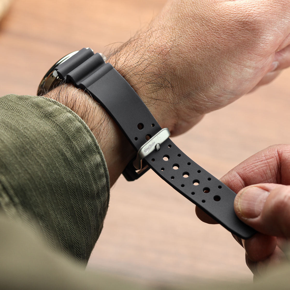 Abyss ProDive PU Rubber Watch Strap - Grey