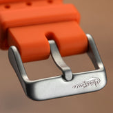 Abyss ProDive PU Rubber Watch Strap - Orange