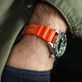 Abyss ProDive PU Rubber Watch Strap - Orange
