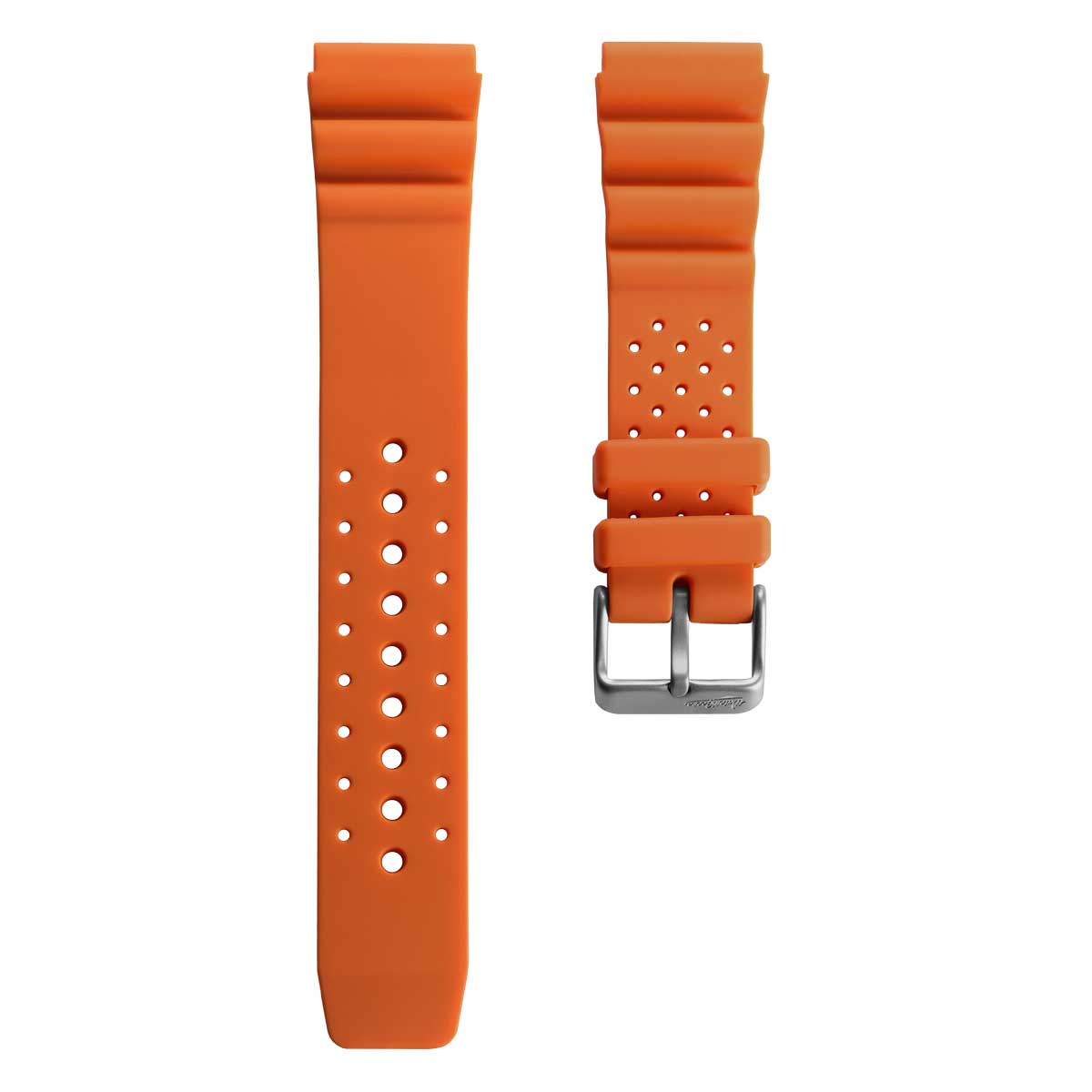 Abyss ProDive PU Rubber Watch Strap - Orange