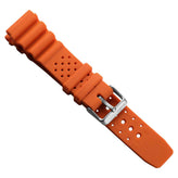 Abyss ProDive PU Rubber Watch Strap - Orange