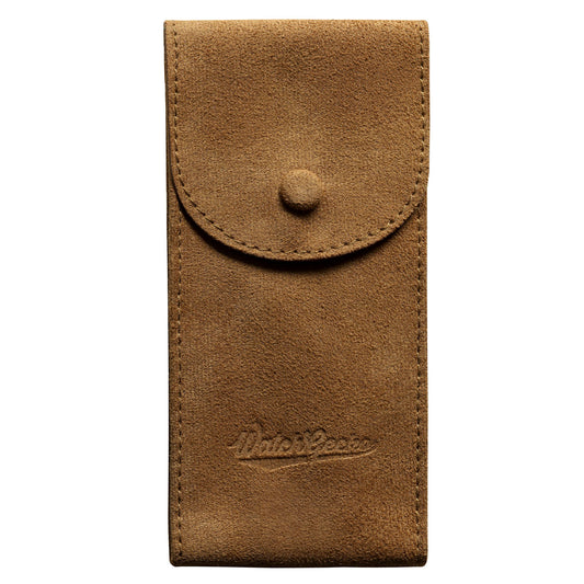 WatchGecko Faux Suede Pouch - Brown