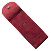 WatchGecko Faux Suede Pouch - Cherry Red