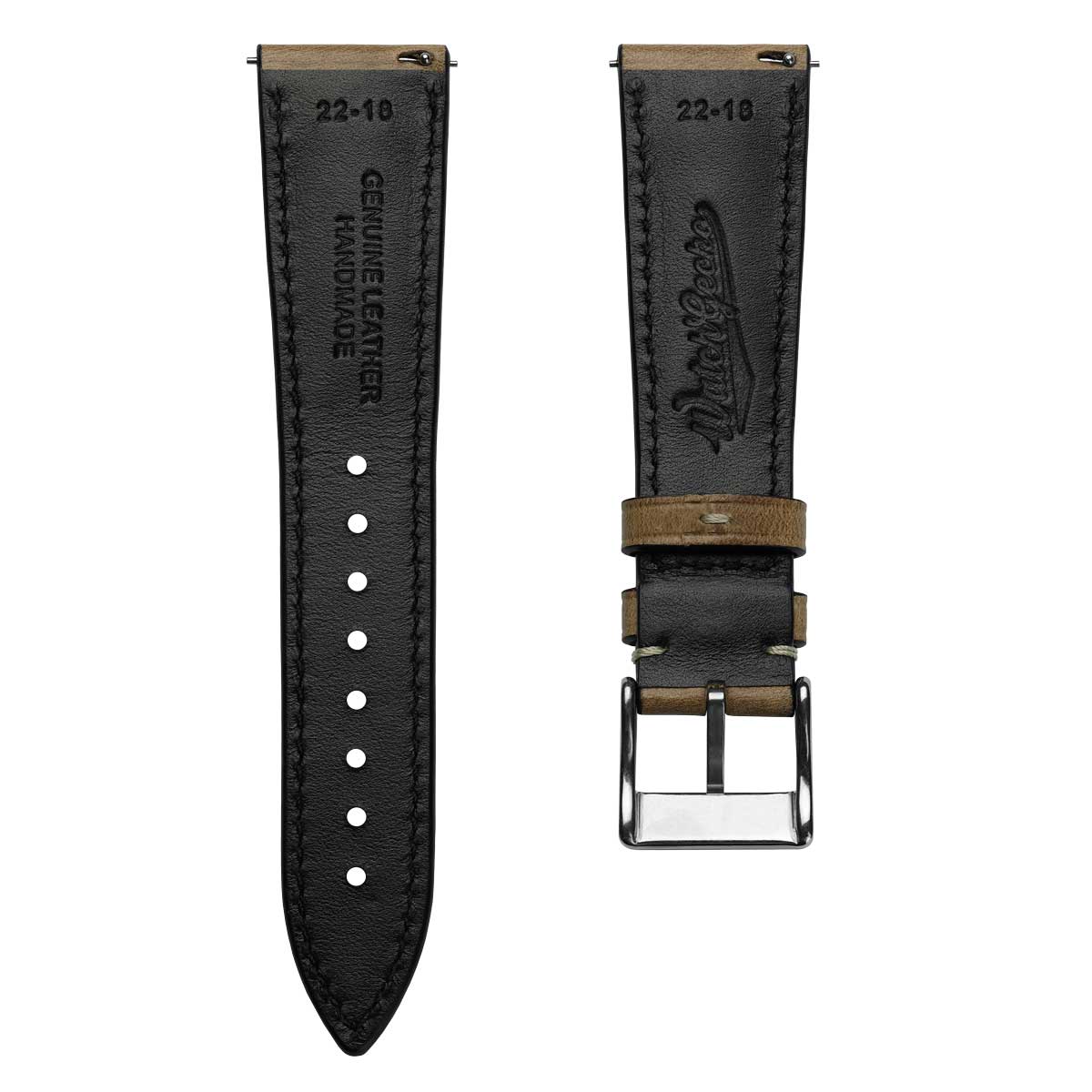 Original Highley Horween Chromoexcel Leather Watch Strap - Natural