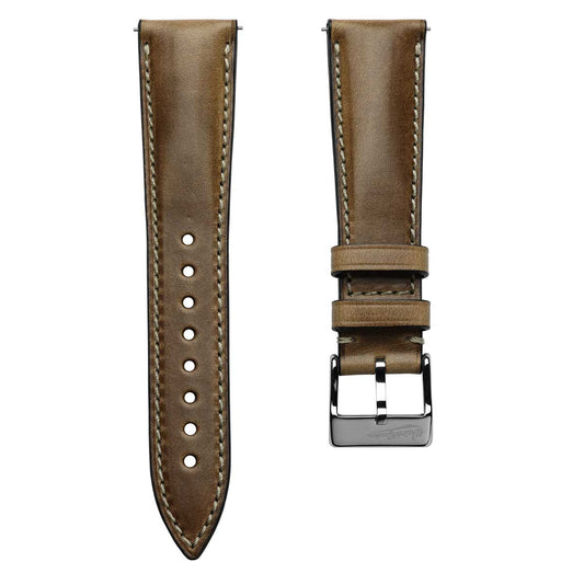 Original Highley Horween Chromoexcel Leather Watch Strap - Natural
