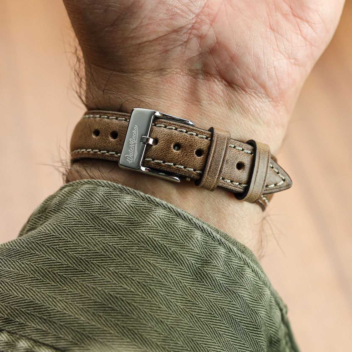 Original Highley Horween Chromoexcel Leather Watch Strap - Natural